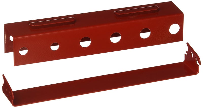 Wall Control Screwdriver Holder Bracket Slotted Metal Pegboard Accessory Slotted Tool Board - Red - Image 1